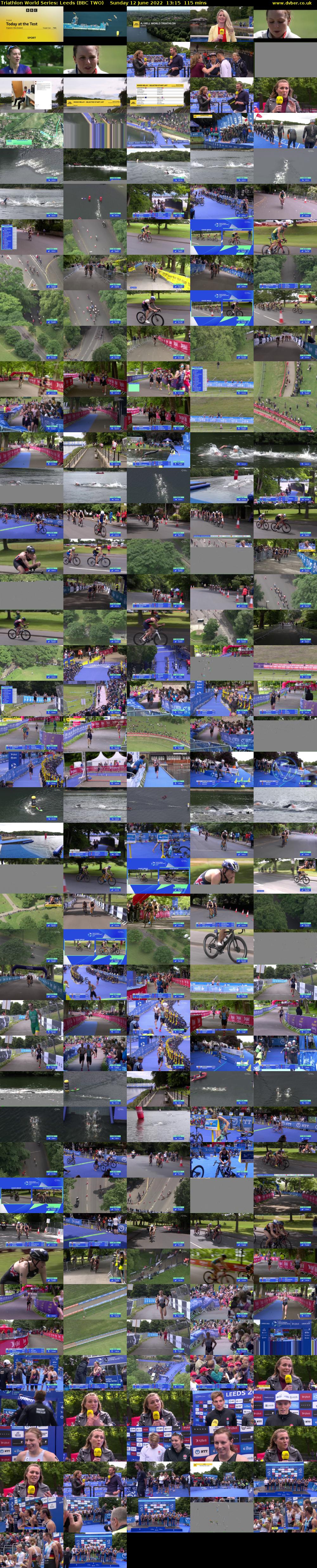 Triathlon World Series: Leeds (BBC TWO) Sunday 12 June 2022 13:15 - 15:10