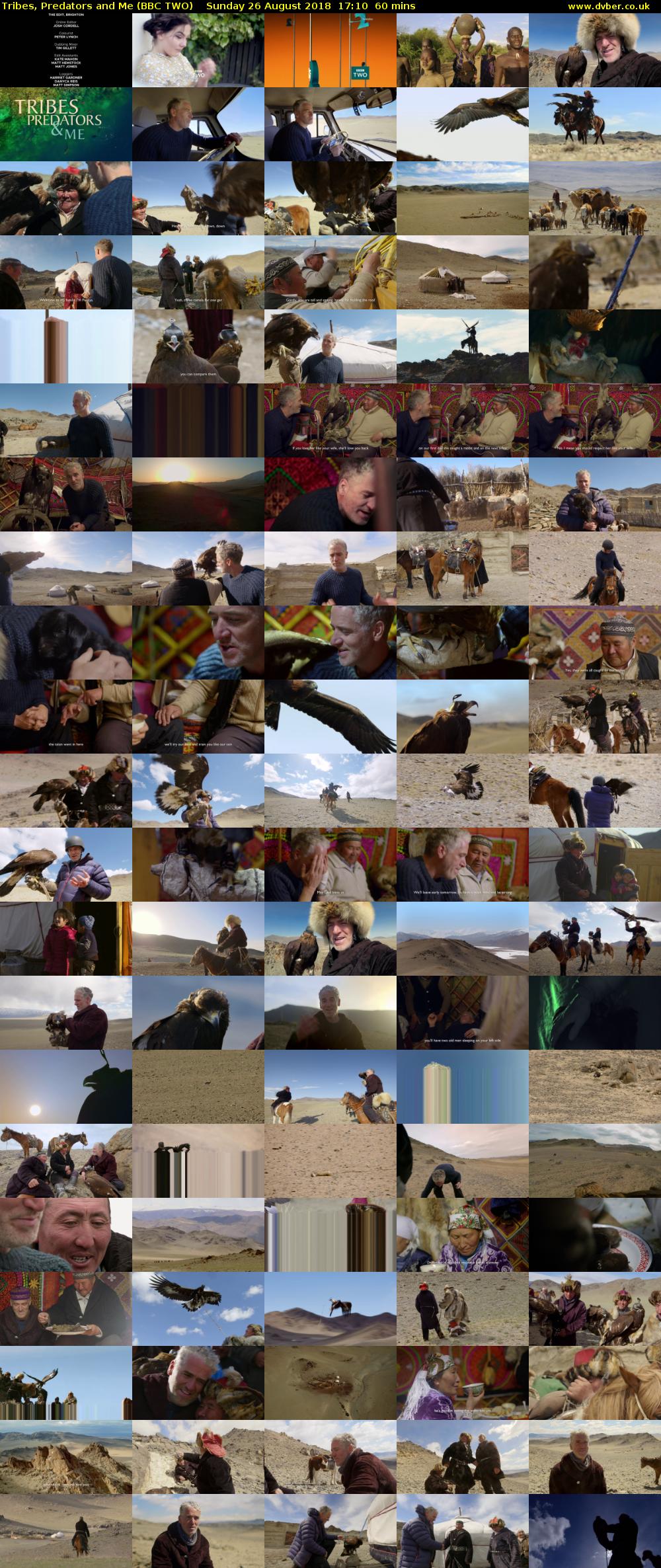 Tribes, Predators and Me (BBC TWO) Sunday 26 August 2018 17:10 - 18:10