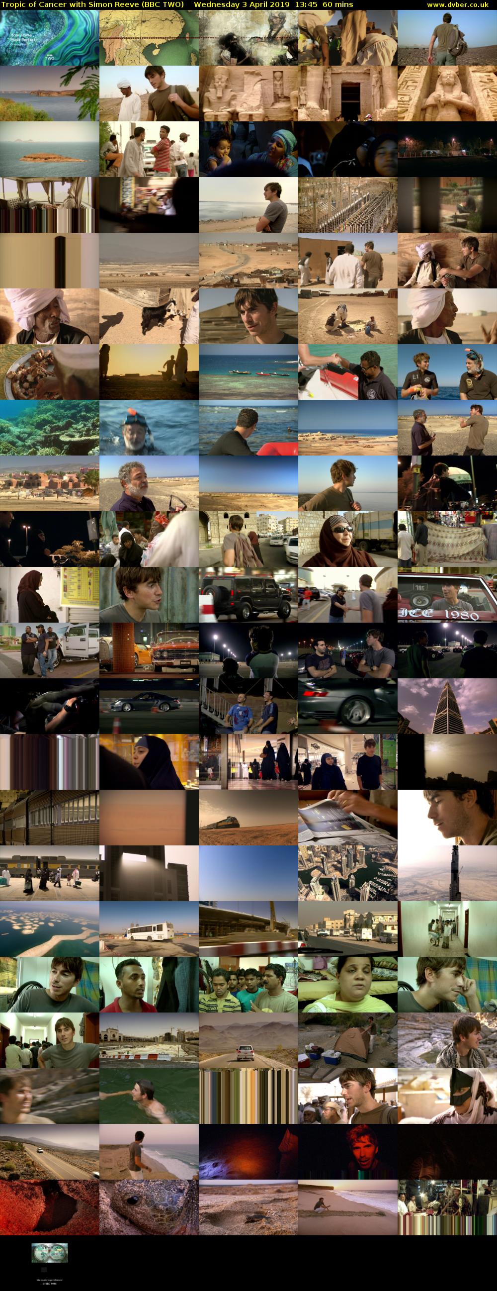 Tropic of Cancer with Simon Reeve (BBC TWO) Wednesday 3 April 2019 13:45 - 14:45