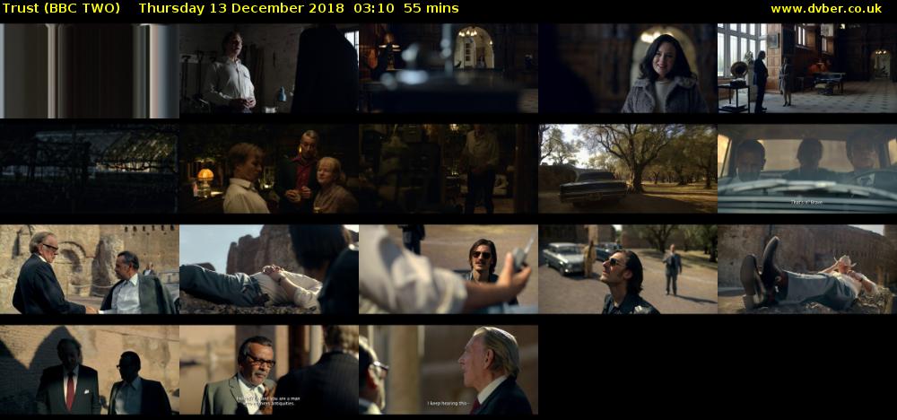 Trust (BBC TWO) Thursday 13 December 2018 03:10 - 04:05