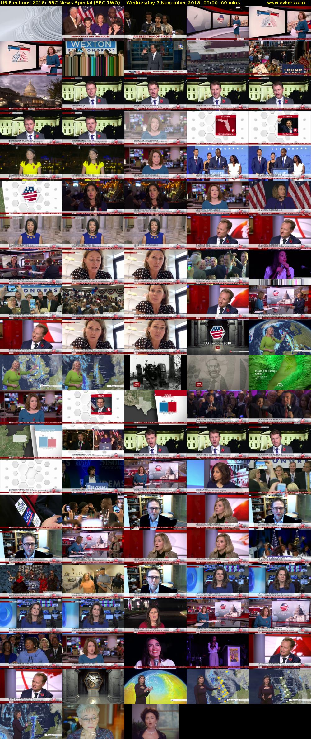 US Elections 2018: BBC News Special (BBC TWO) Wednesday 7 November 2018 09:00 - 10:00