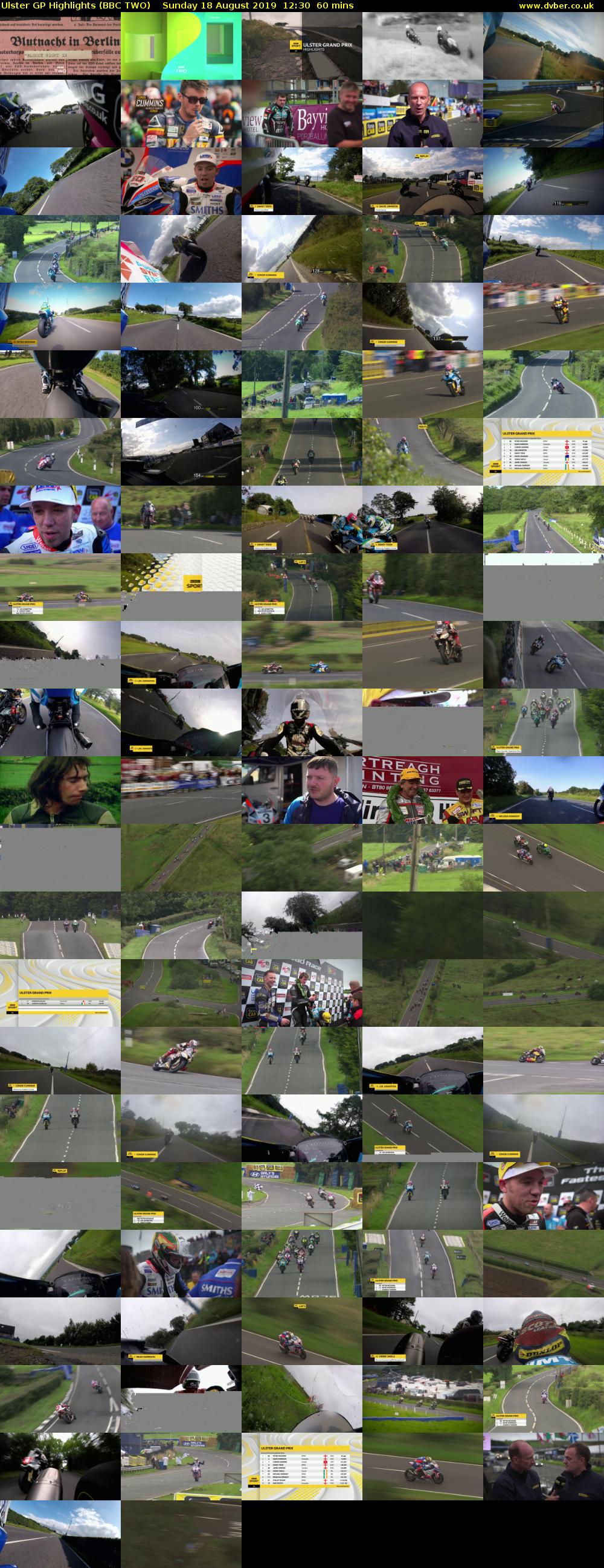 Ulster GP Highlights (BBC TWO) Sunday 18 August 2019 12:30 - 13:30
