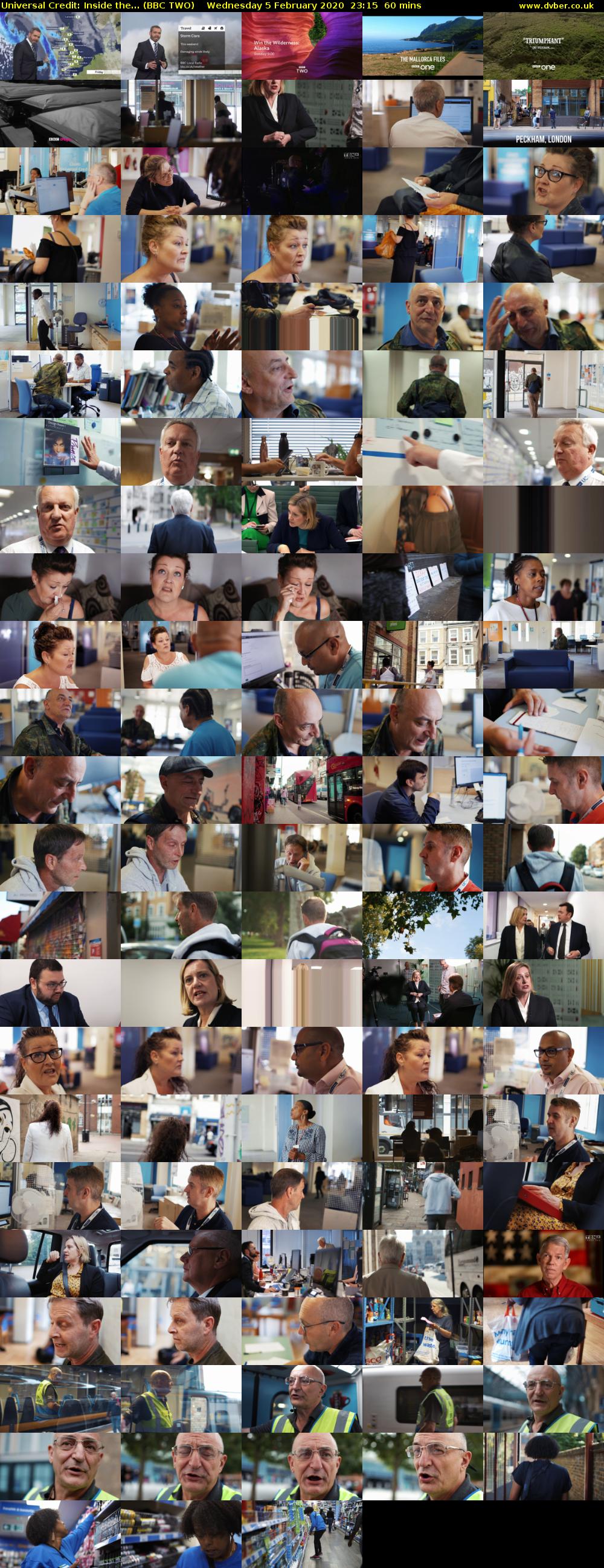 Universal Credit: Inside the... (BBC TWO) Wednesday 5 February 2020 23:15 - 00:15