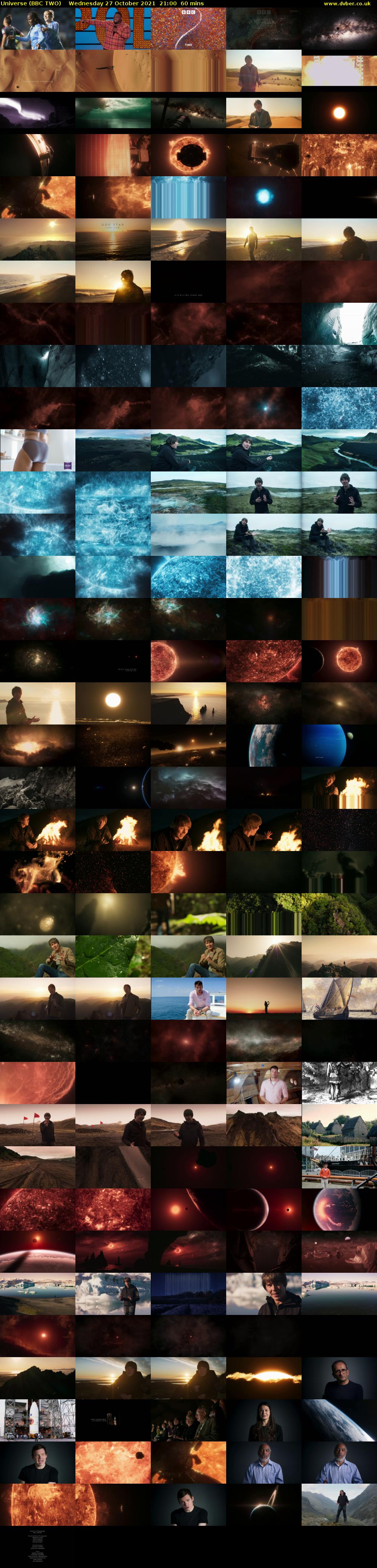 Universe (BBC TWO) Wednesday 27 October 2021 21:00 - 22:00