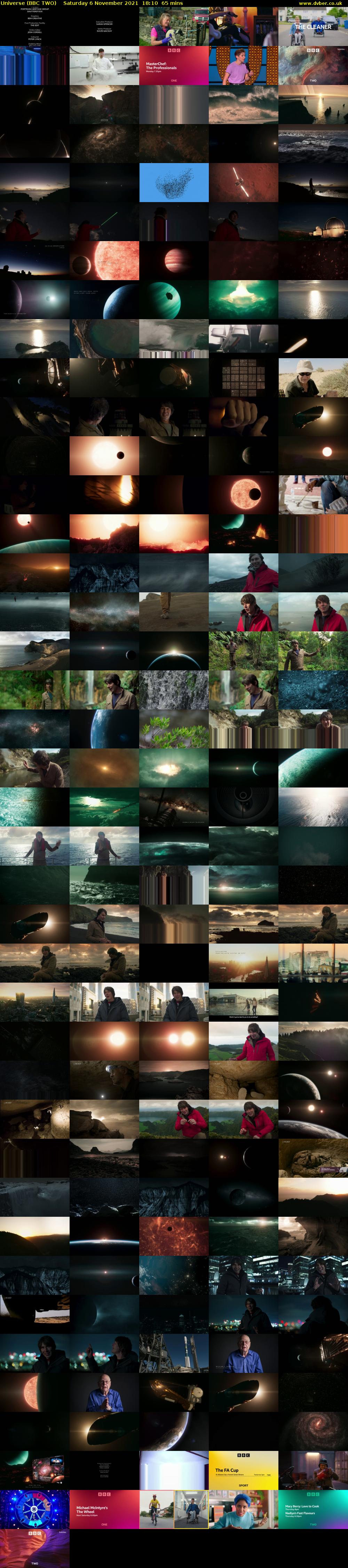 Universe (BBC TWO) Saturday 6 November 2021 18:10 - 19:15