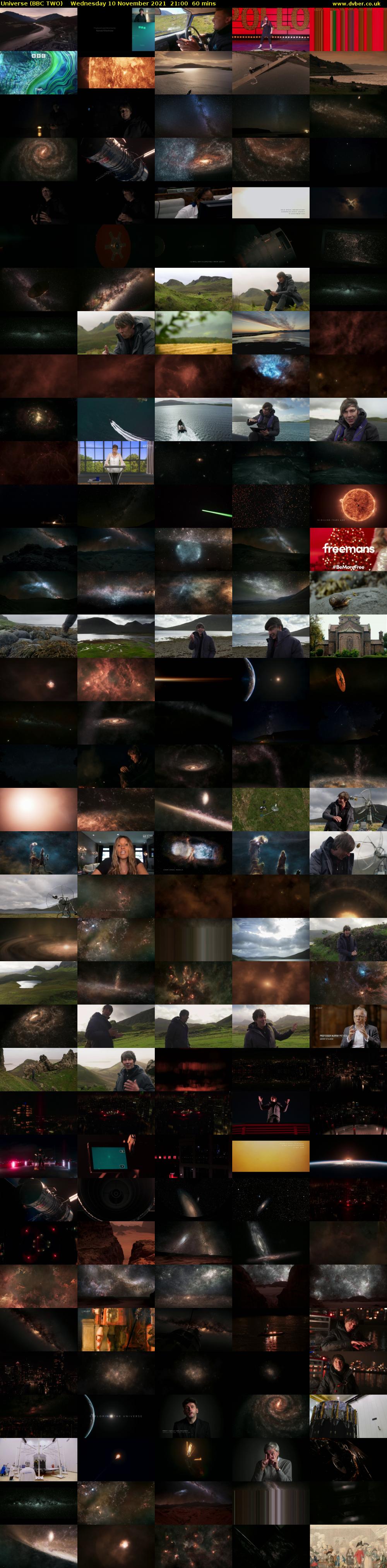 Universe (BBC TWO) Wednesday 10 November 2021 21:00 - 22:00