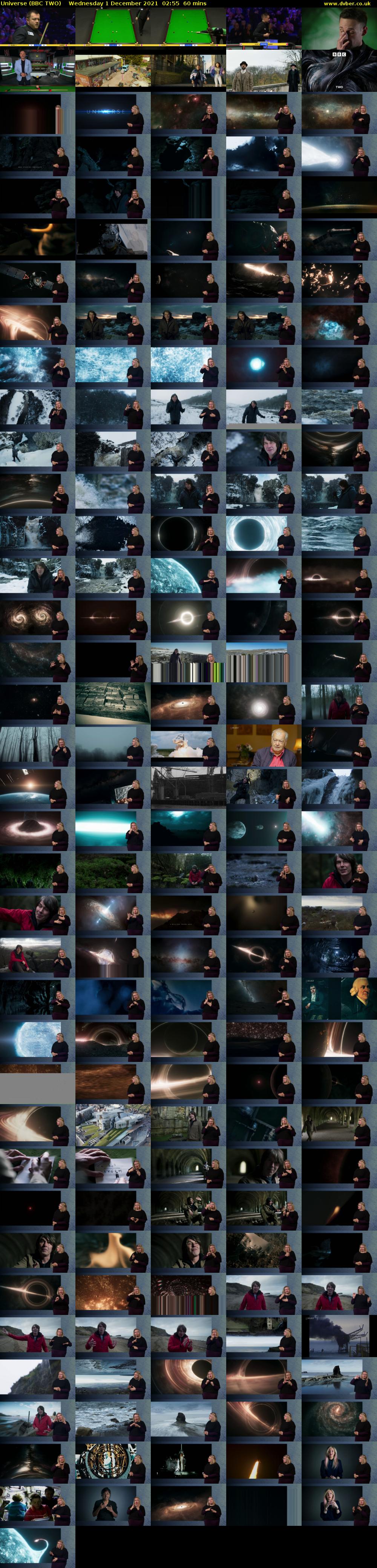 Universe (BBC TWO) Wednesday 1 December 2021 02:55 - 03:55