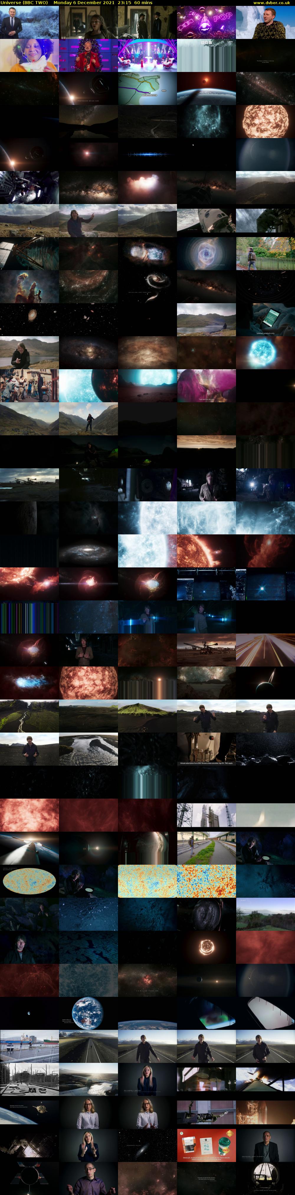 Universe (BBC TWO) Monday 6 December 2021 23:15 - 00:15