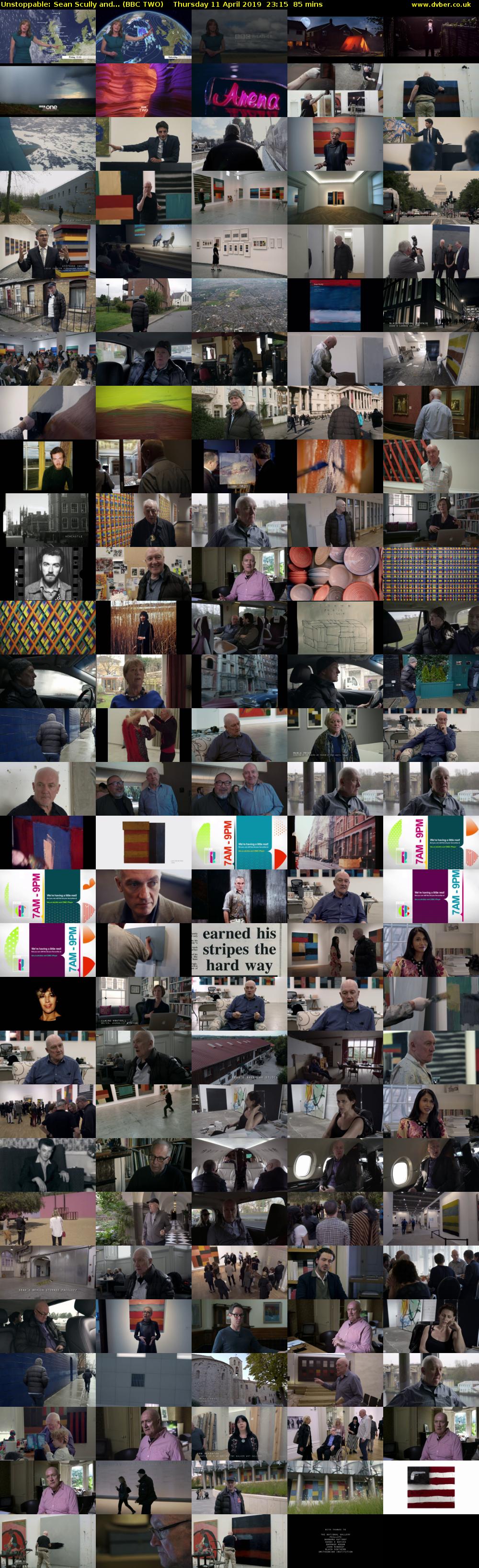 Unstoppable: Sean Scully and... (BBC TWO) Thursday 11 April 2019 23:15 - 00:40
