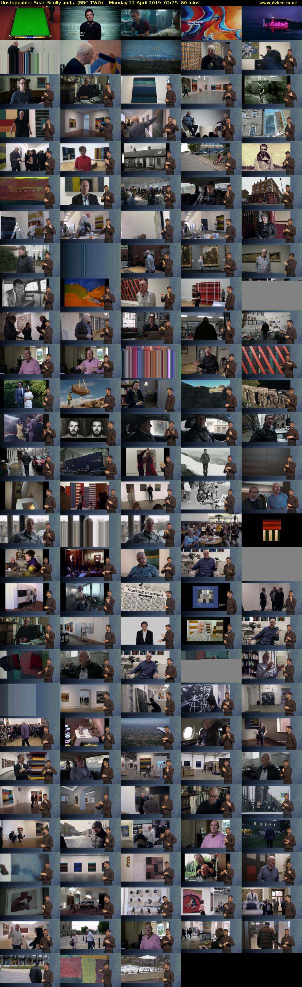 Unstoppable: Sean Scully and... (BBC TWO) Monday 22 April 2019 02:25 - 03:45