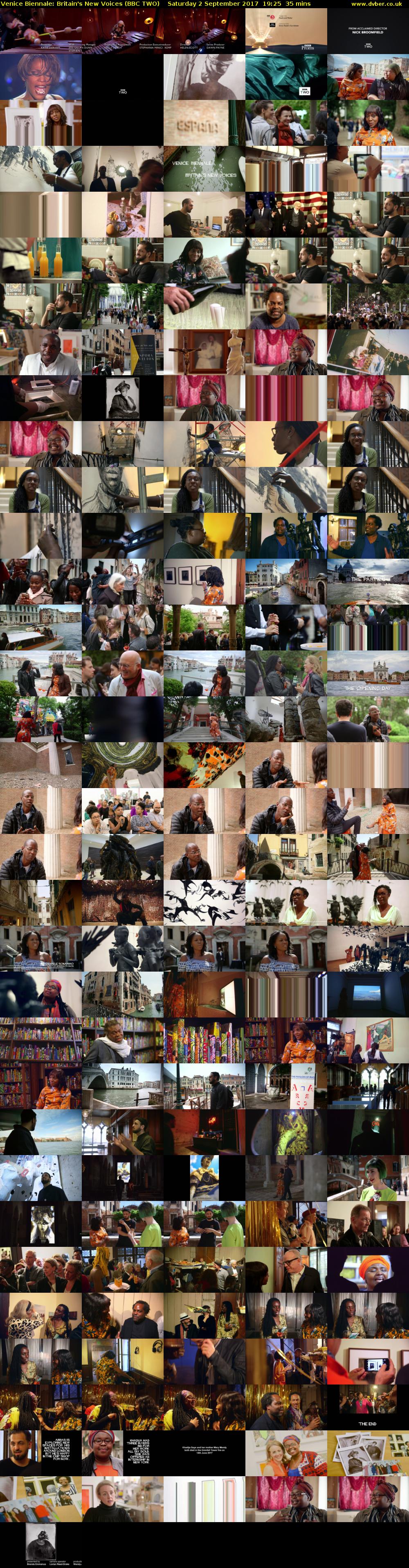 Venice Biennale: Britain's New Voices (BBC TWO) Saturday 2 September 2017 19:25 - 20:00