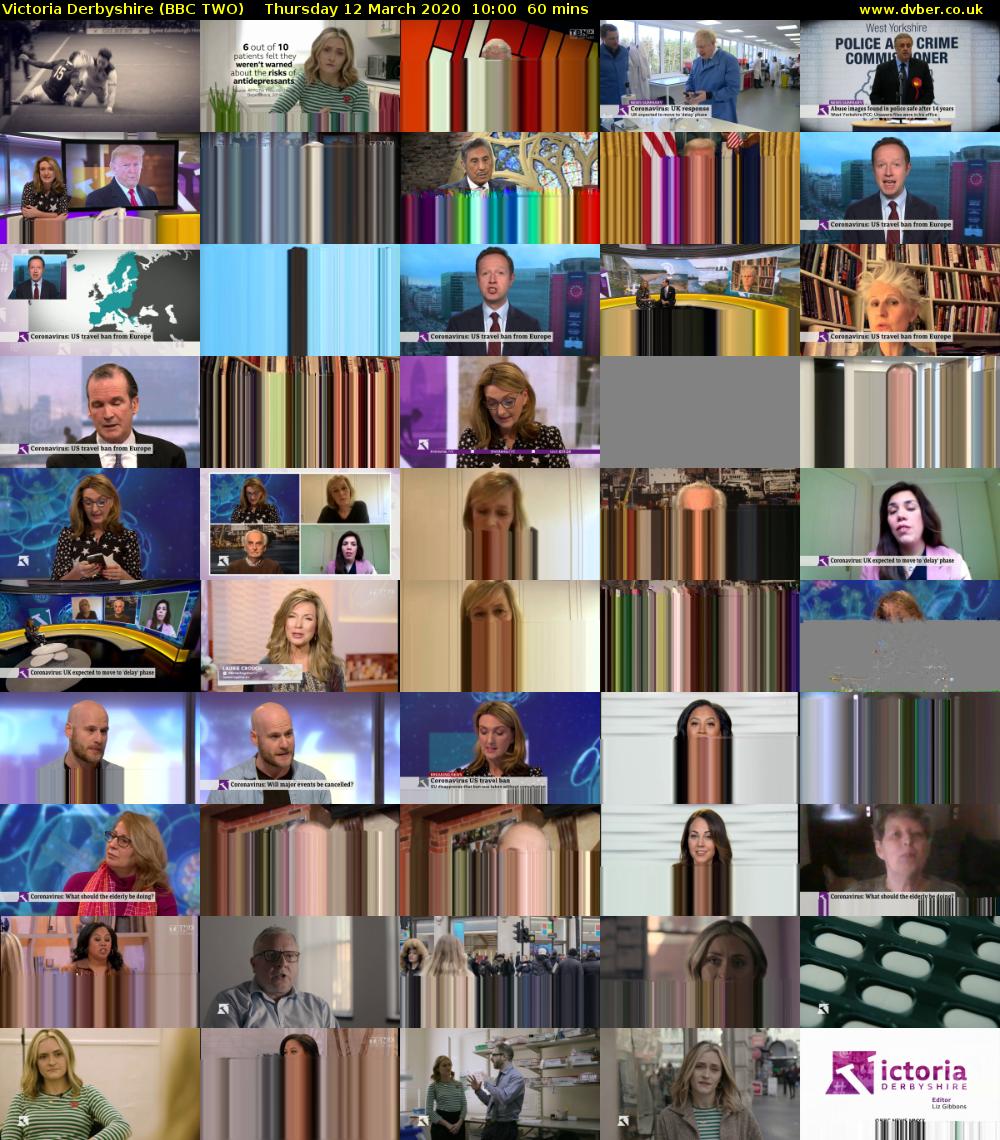Victoria Derbyshire (BBC TWO) Thursday 12 March 2020 10:00 - 11:00