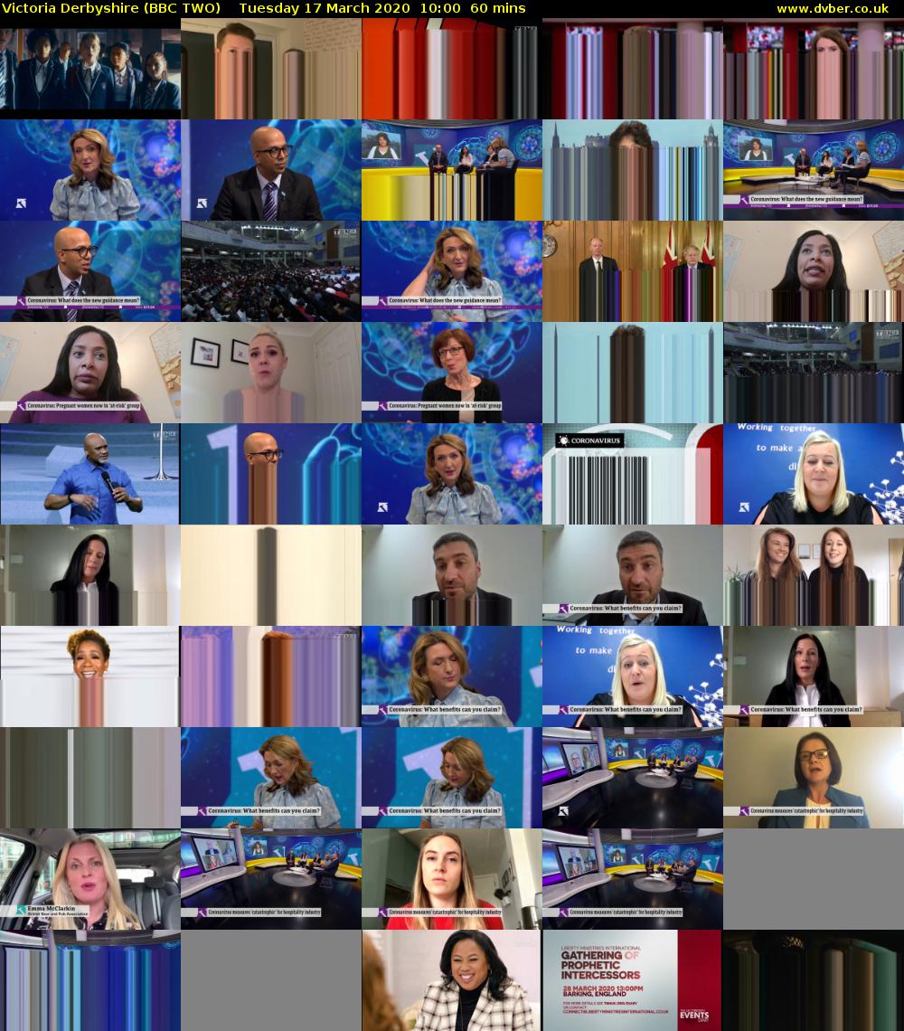 Victoria Derbyshire (BBC TWO) Tuesday 17 March 2020 10:00 - 11:00