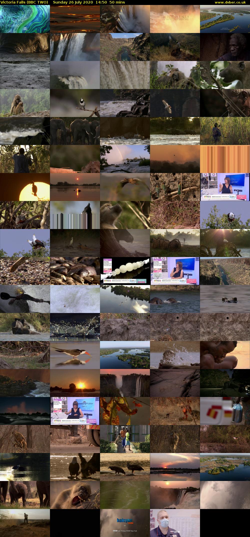 Victoria Falls (BBC TWO) Sunday 26 July 2020 14:50 - 15:40