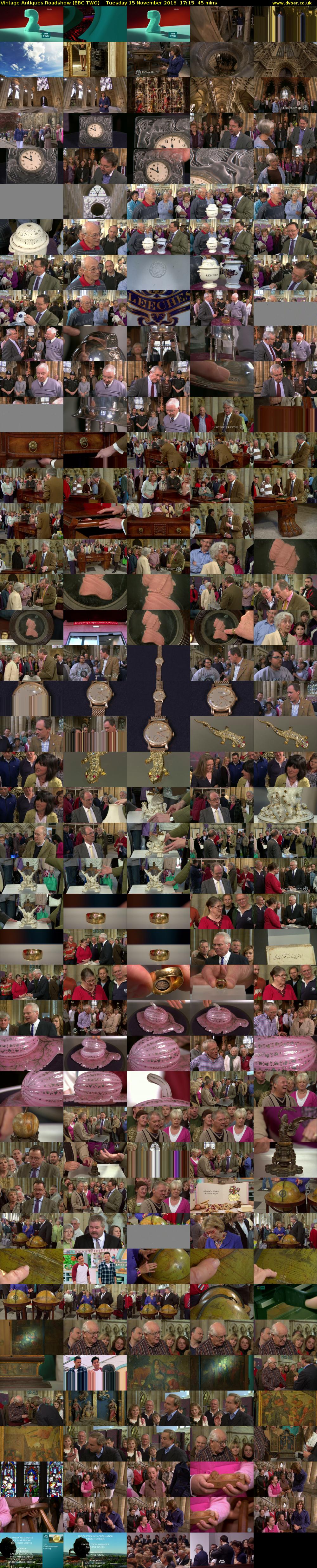 Vintage Antiques Roadshow (BBC TWO) Tuesday 15 November 2016 17:15 - 18:00