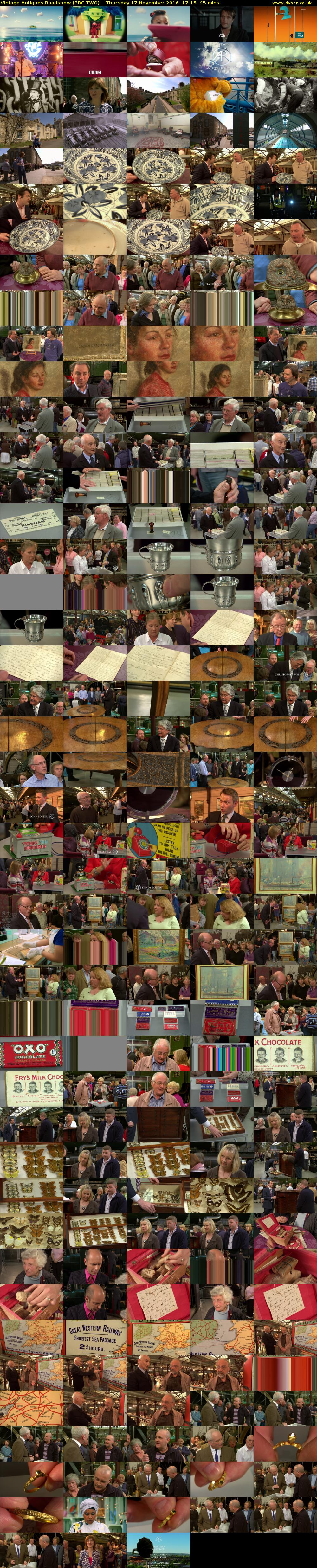 Vintage Antiques Roadshow (BBC TWO) Thursday 17 November 2016 17:15 - 18:00
