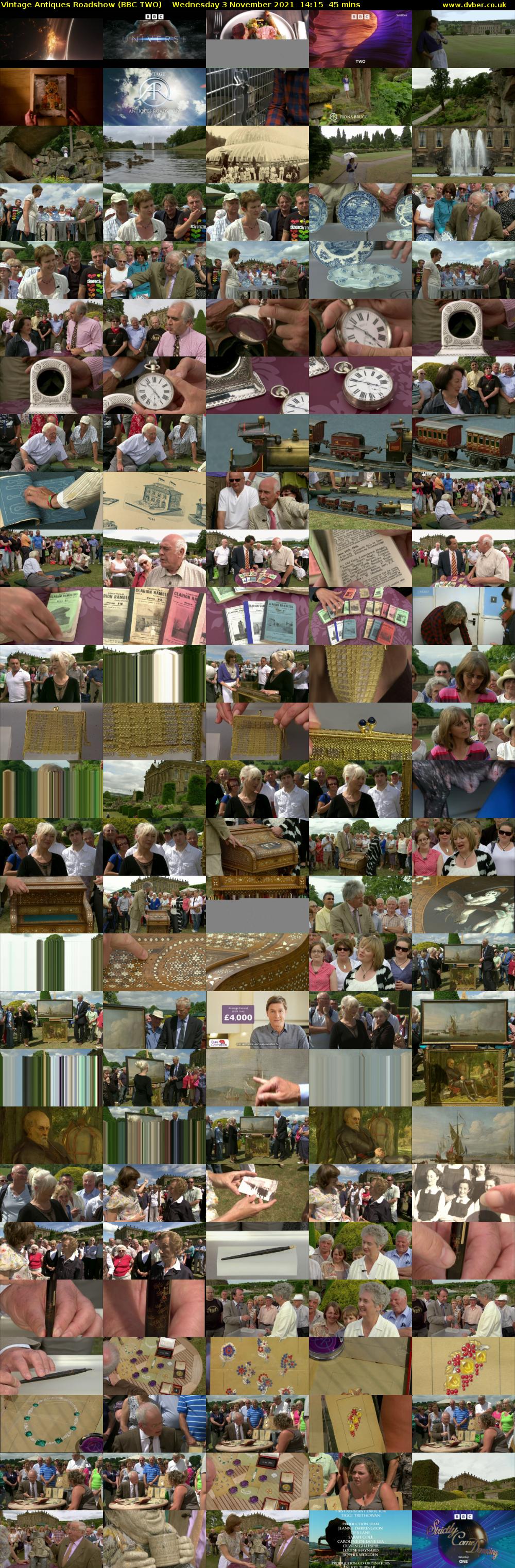 Vintage Antiques Roadshow (BBC TWO) Wednesday 3 November 2021 14:15 - 15:00