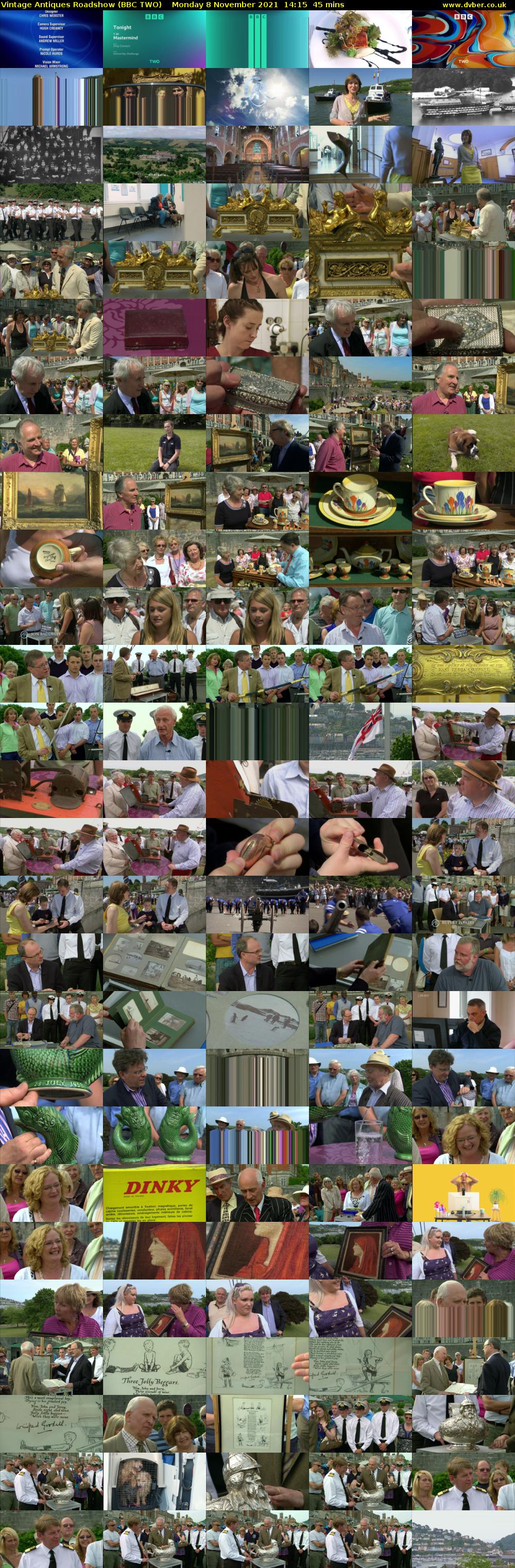 Vintage Antiques Roadshow (BBC TWO) Monday 8 November 2021 14:15 - 15:00