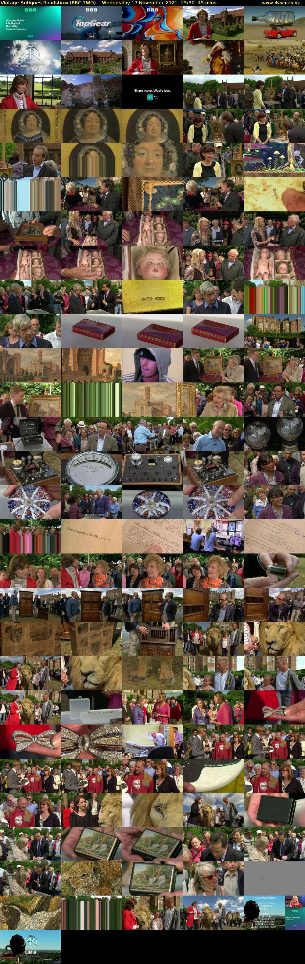 Vintage Antiques Roadshow (BBC TWO) Wednesday 17 November 2021 15:30 - 16:15