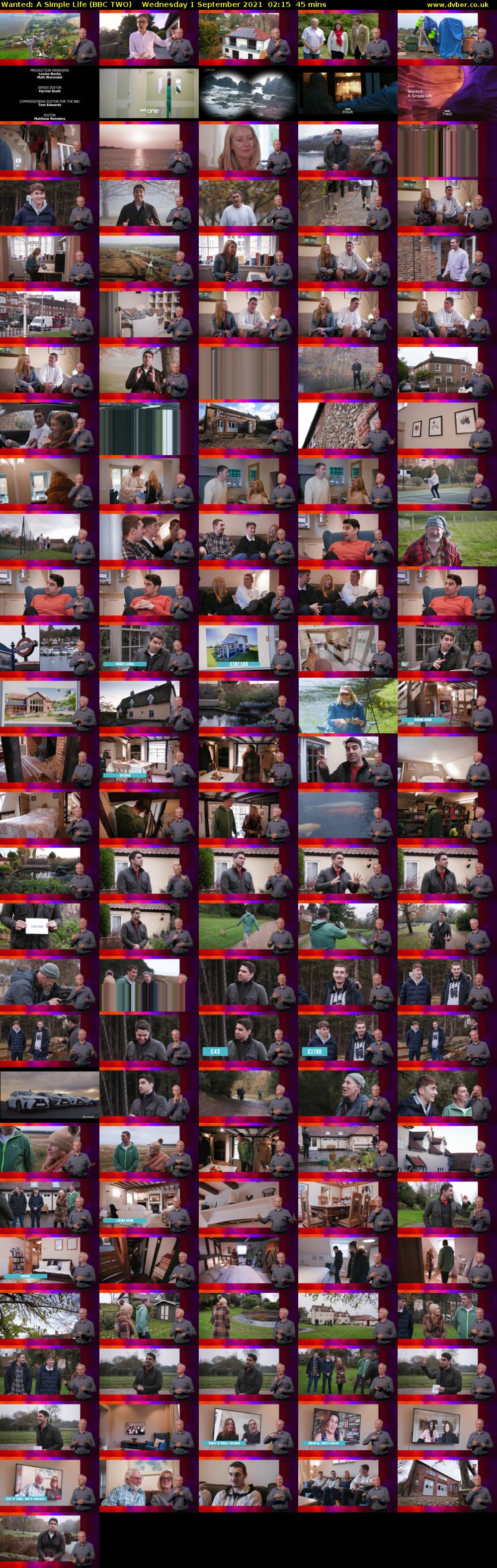 Wanted: A Simple Life (BBC TWO) Wednesday 1 September 2021 02:15 - 03:00