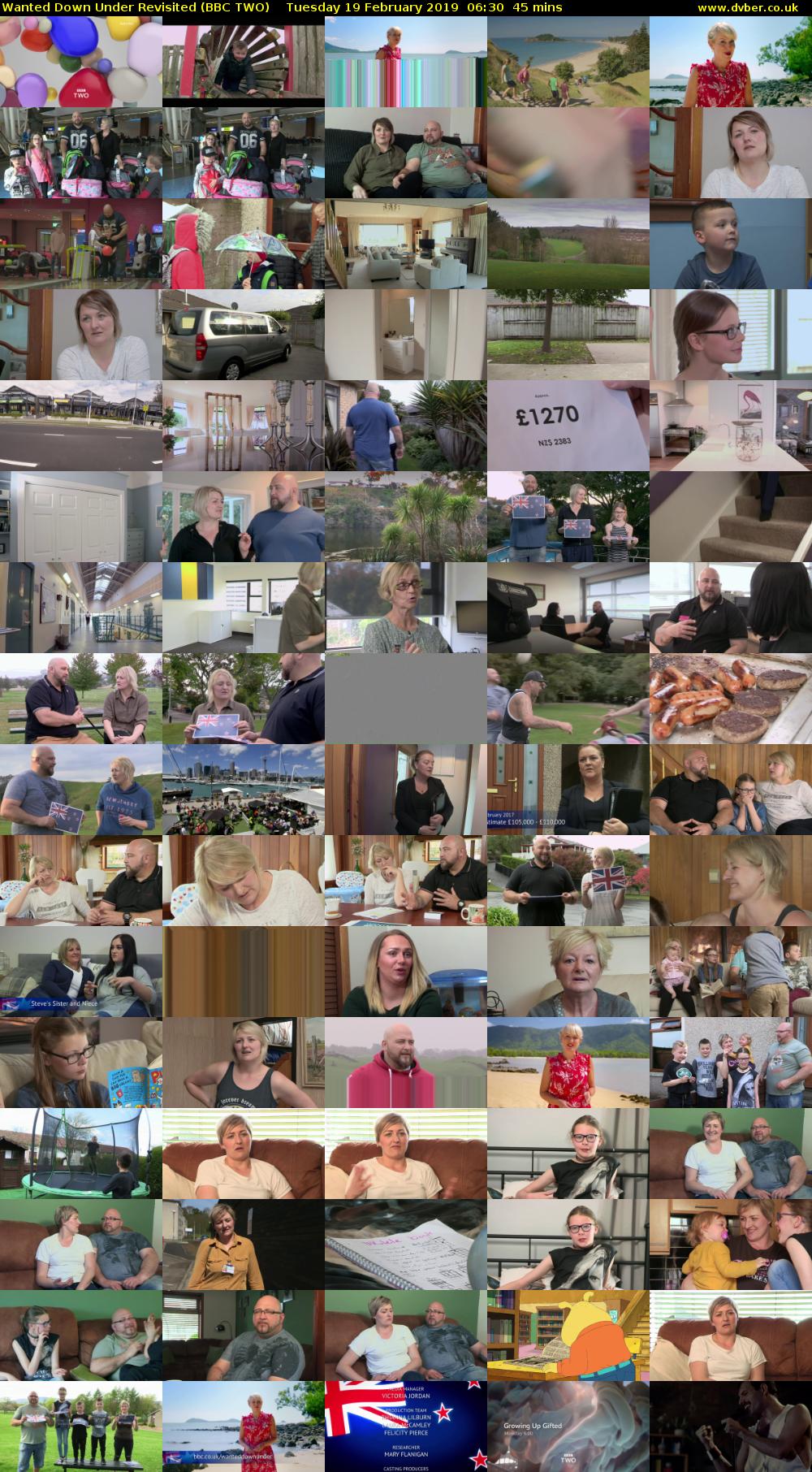 Wanted Down Under Revisited (BBC TWO) Tuesday 19 February 2019 06:30 - 07:15