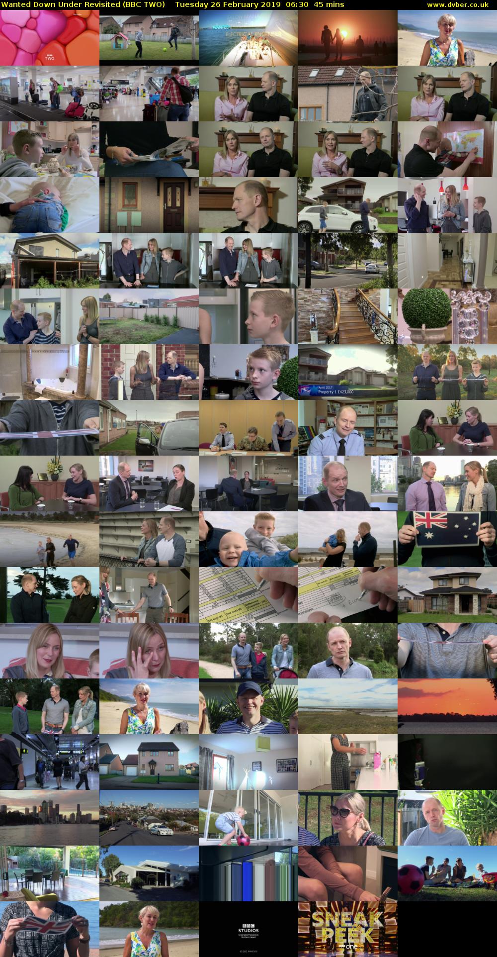 Wanted Down Under Revisited (BBC TWO) Tuesday 26 February 2019 06:30 - 07:15