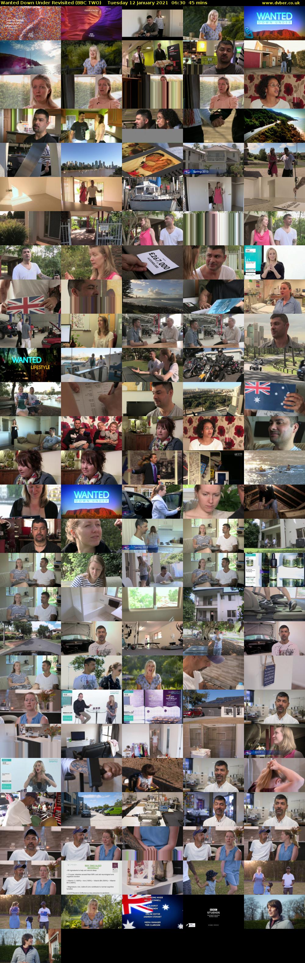 Wanted Down Under Revisited (BBC TWO) Tuesday 12 January 2021 06:30 - 07:15