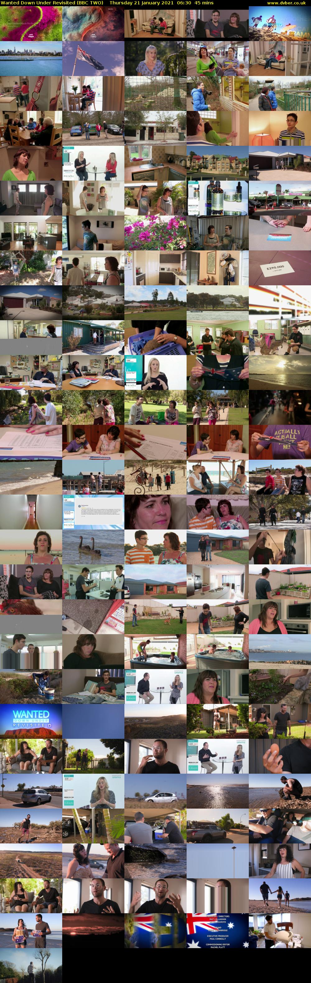 Wanted Down Under Revisited (BBC TWO) Thursday 21 January 2021 06:30 - 07:15
