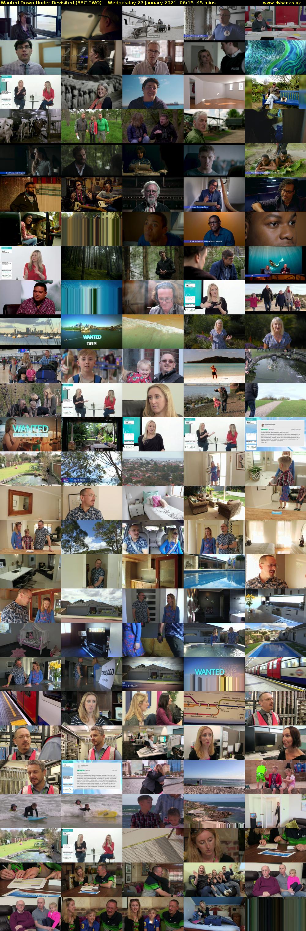 Wanted Down Under Revisited (BBC TWO) Wednesday 27 January 2021 06:15 - 07:00
