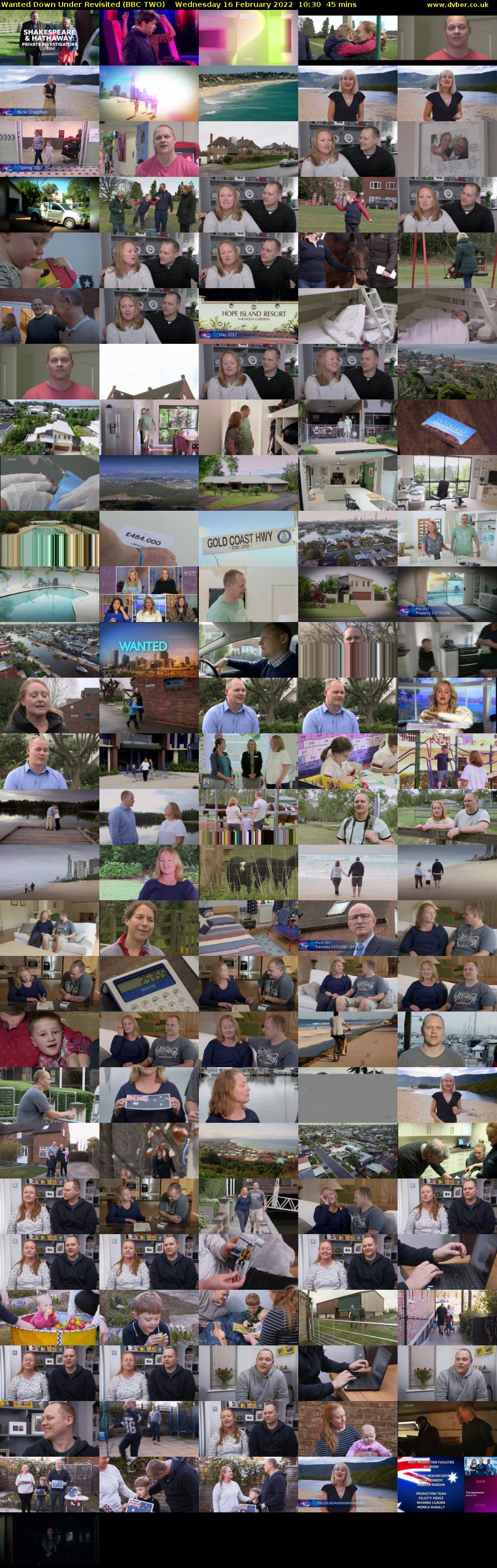 Wanted Down Under Revisited (BBC TWO) Wednesday 16 February 2022 10:30 - 11:15