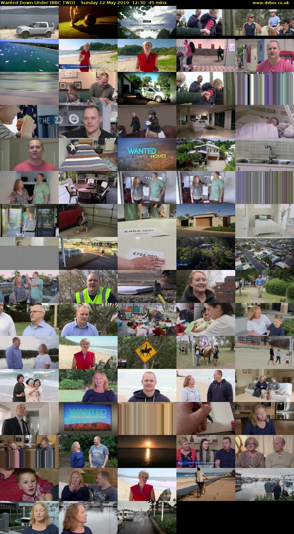 Wanted Down Under (BBC TWO) Sunday 12 May 2019 12:30 - 13:15
