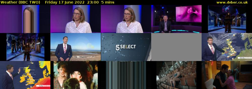 Weather (BBC TWO) Friday 17 June 2022 23:00 - 23:05