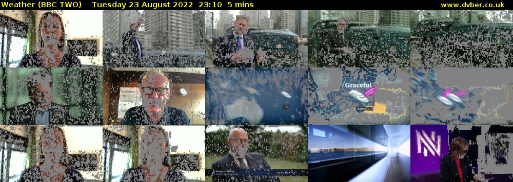 Weather (BBC TWO) Tuesday 23 August 2022 23:10 - 23:15