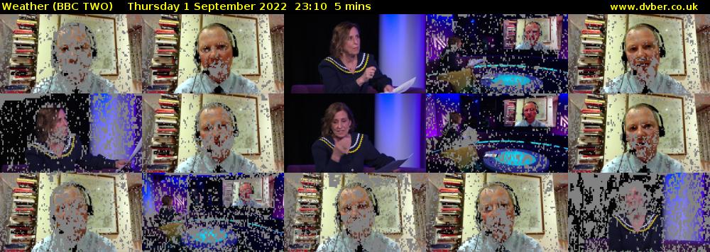 Weather (BBC TWO) Thursday 1 September 2022 23:10 - 23:15