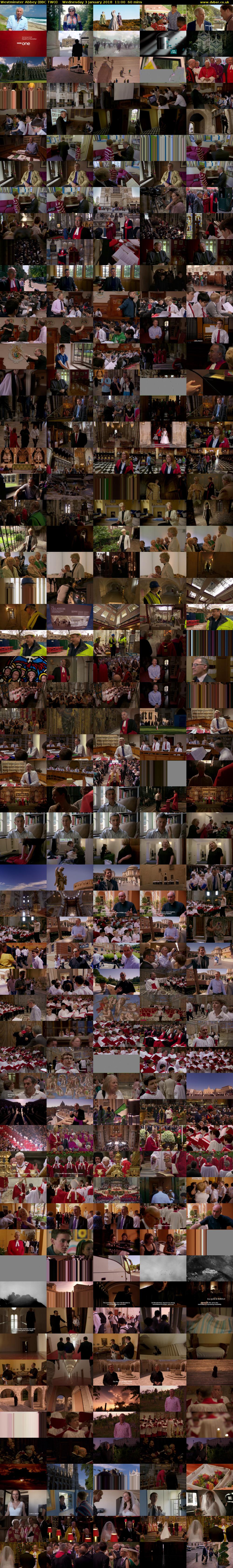 Westminster Abbey (BBC TWO) Wednesday 3 January 2018 11:00 - 12:00
