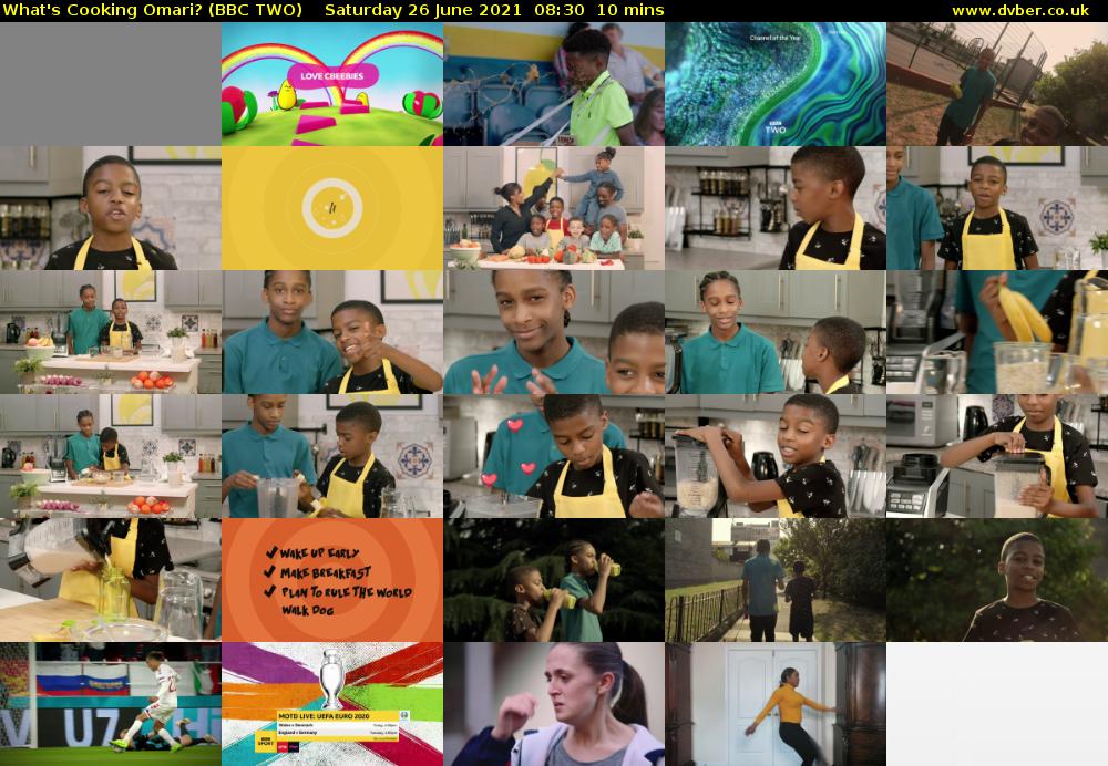 What's Cooking Omari? (BBC TWO) Saturday 26 June 2021 08:30 - 08:40