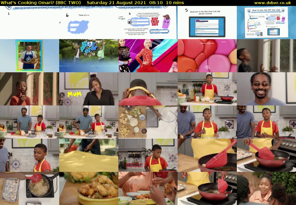 What's Cooking Omari? (BBC TWO) Saturday 21 August 2021 08:10 - 08:20