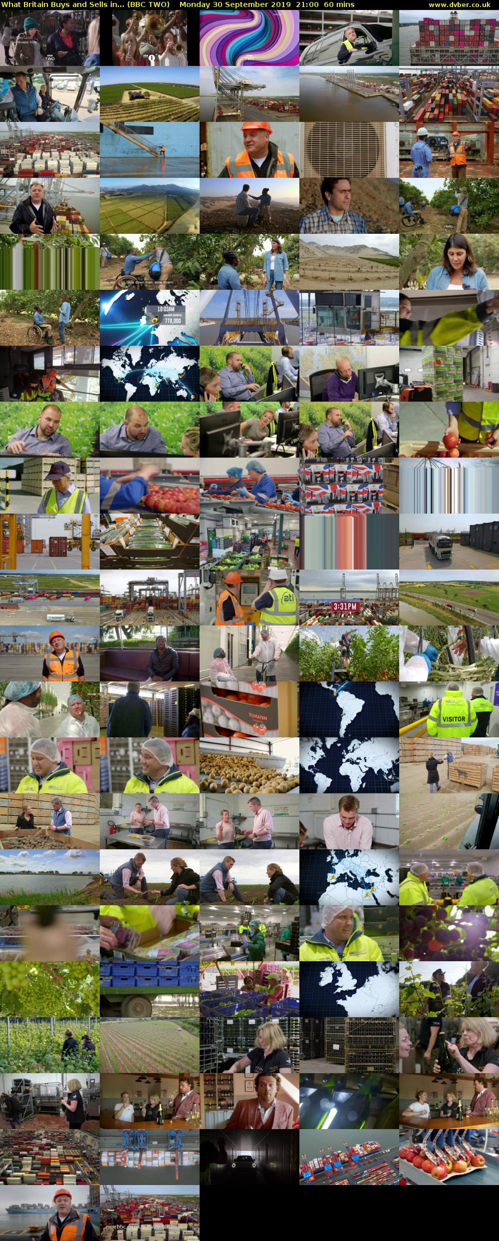 What Britain Buys and Sells in... (BBC TWO) Monday 30 September 2019 21:00 - 22:00