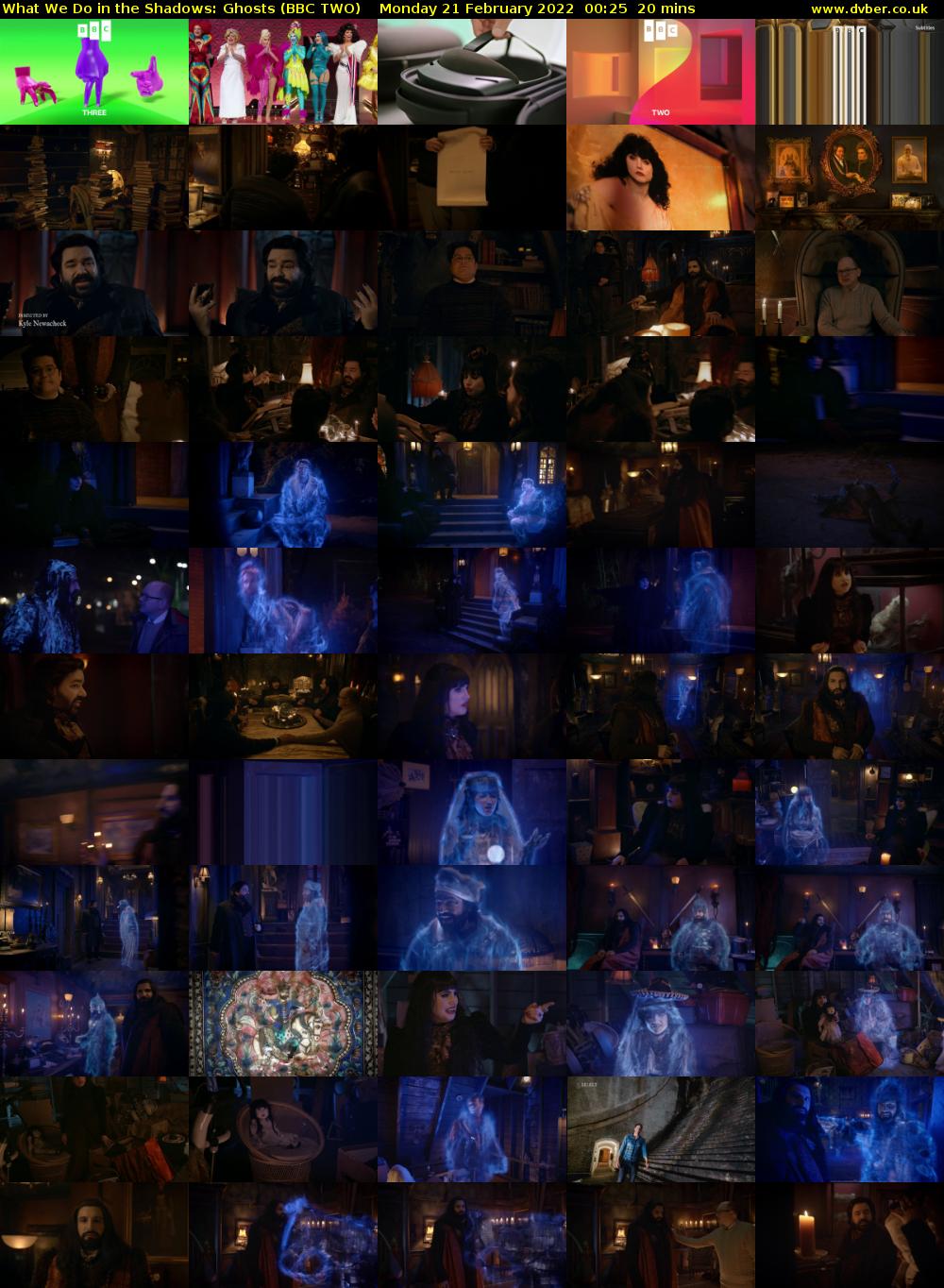 What We Do in the Shadows: Ghosts (BBC TWO) Monday 21 February 2022 00:25 - 00:45