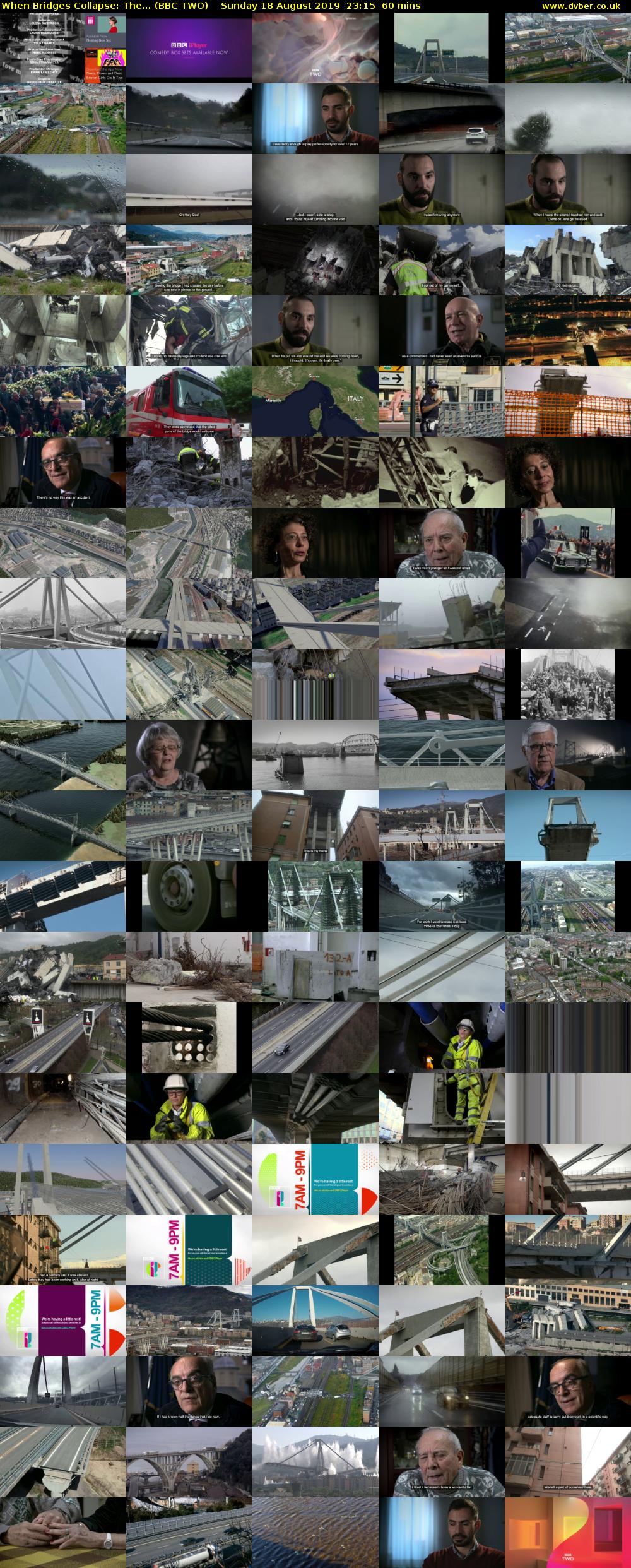 When Bridges Collapse: The... (BBC TWO) Sunday 18 August 2019 23:15 - 00:15
