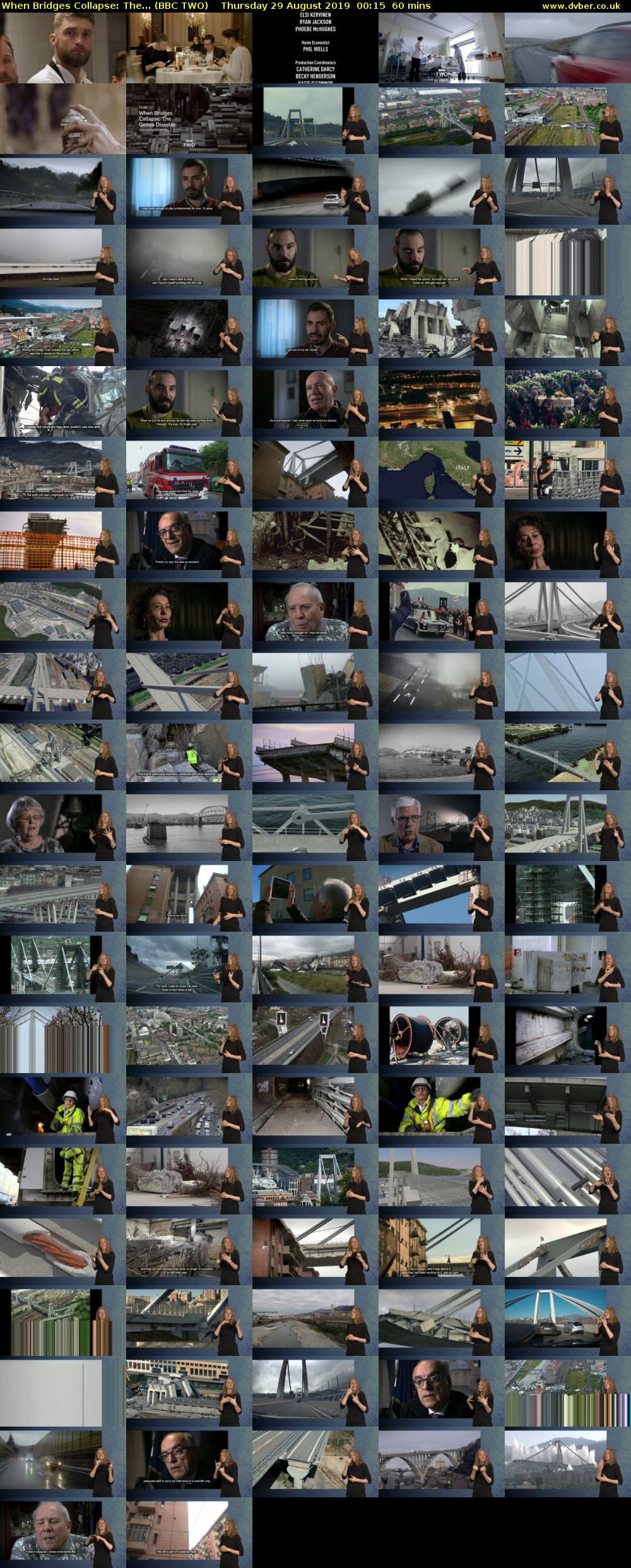 When Bridges Collapse: The... (BBC TWO) Thursday 29 August 2019 00:15 - 01:15