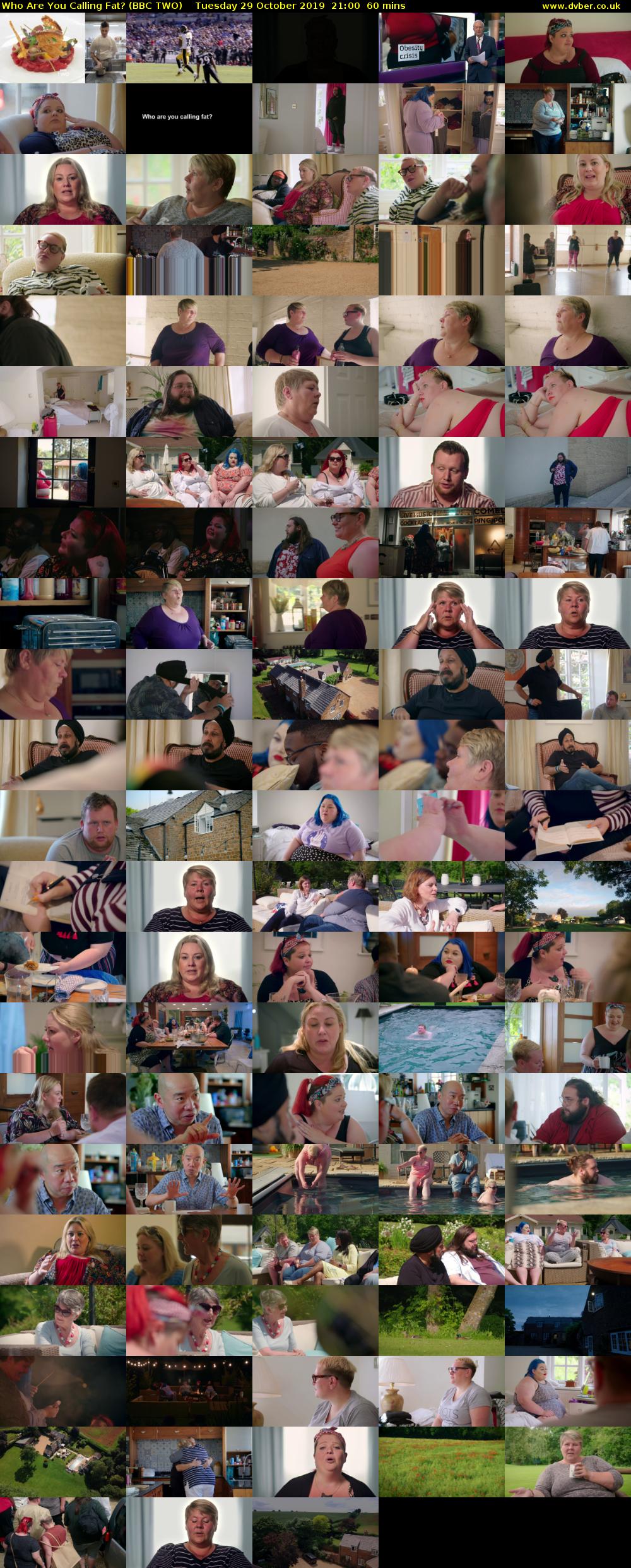 Who Are You Calling Fat? (BBC TWO) Tuesday 29 October 2019 21:00 - 22:00
