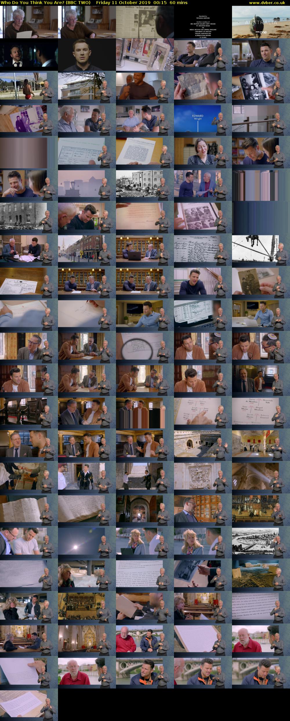 Who Do You Think You Are? (BBC TWO) Friday 11 October 2019 00:15 - 01:15