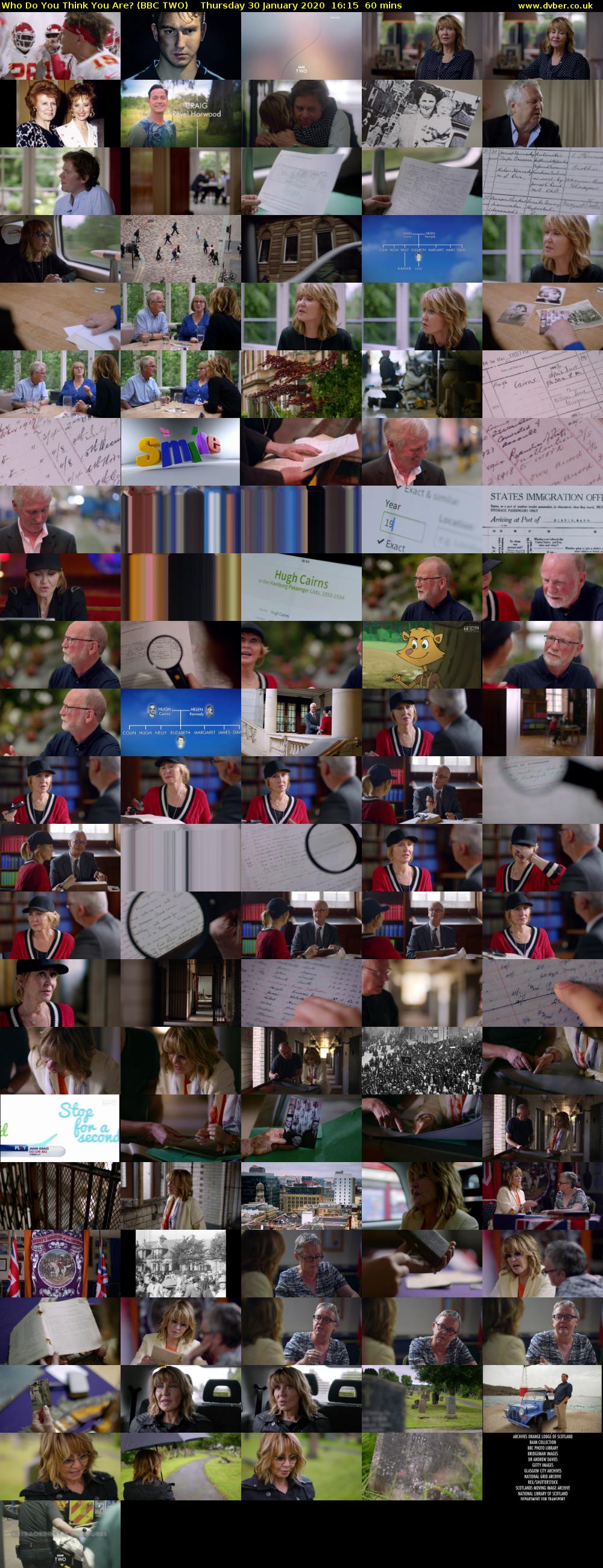 Who Do You Think You Are? (BBC TWO) Thursday 30 January 2020 16:15 - 17:15