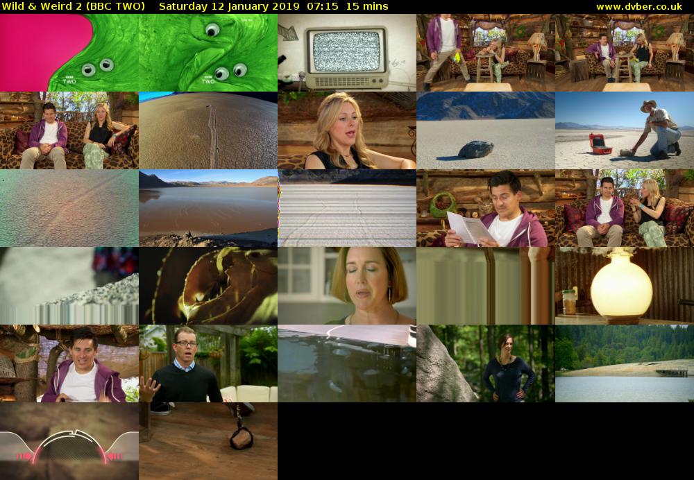 Wild & Weird 2 (BBC TWO) Saturday 12 January 2019 07:15 - 07:30