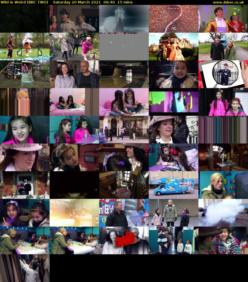 Wild & Weird (BBC TWO) Saturday 20 March 2021 06:40 - 06:55