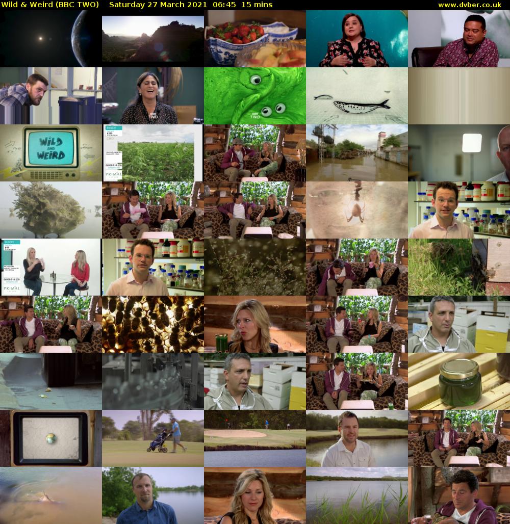 Wild & Weird (BBC TWO) Saturday 27 March 2021 06:45 - 07:00