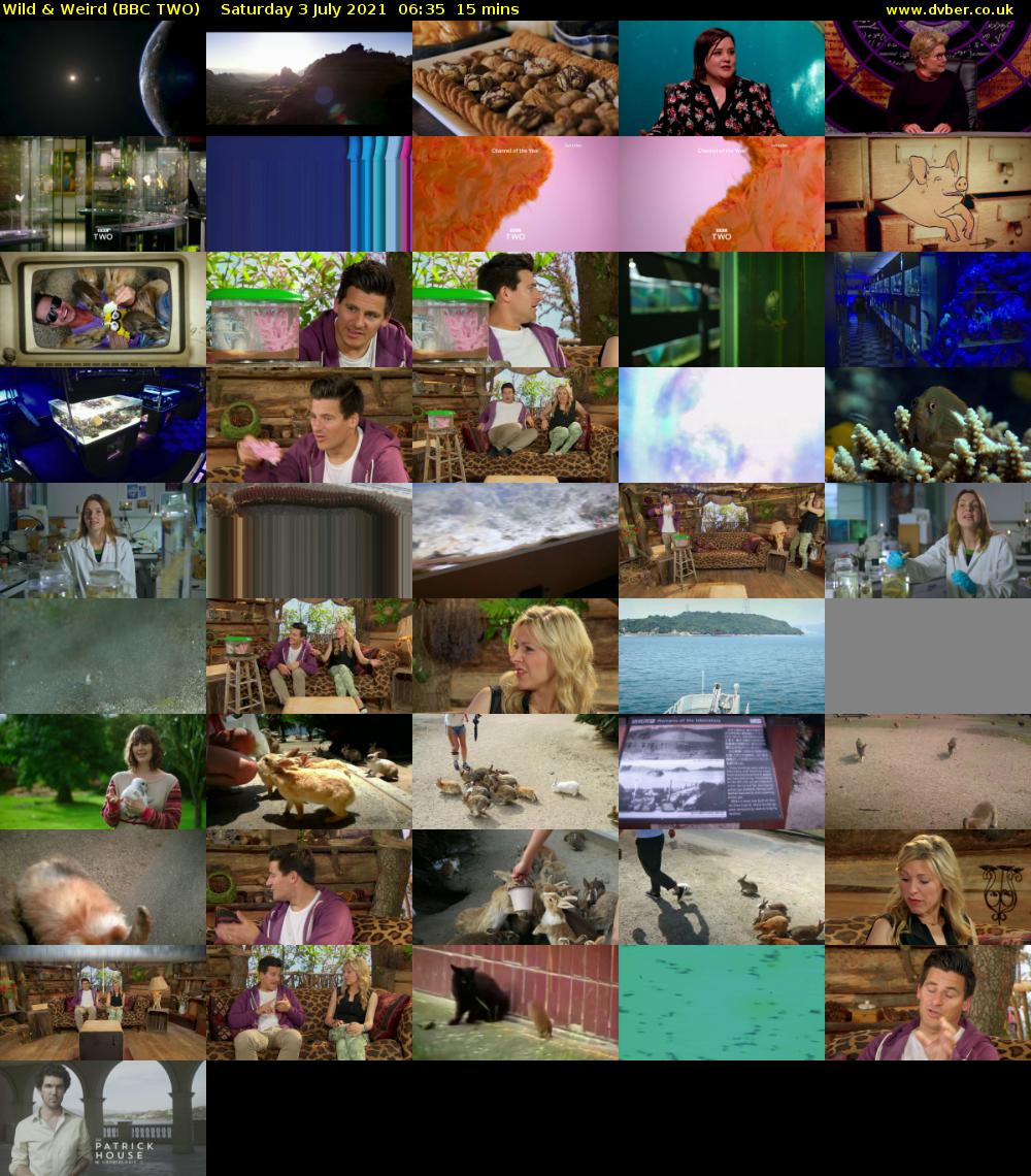 Wild & Weird (BBC TWO) Saturday 3 July 2021 06:35 - 06:50