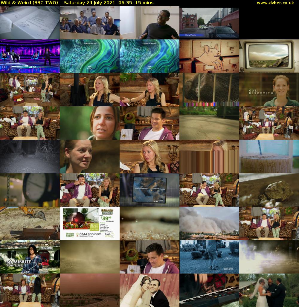 Wild & Weird (BBC TWO) Saturday 24 July 2021 06:35 - 06:50