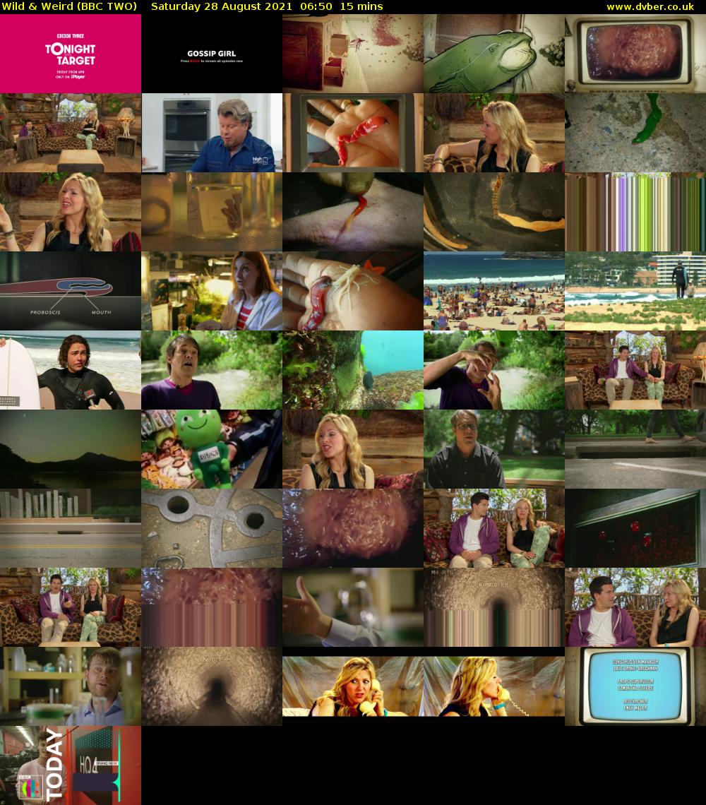Wild & Weird (BBC TWO) Saturday 28 August 2021 06:50 - 07:05